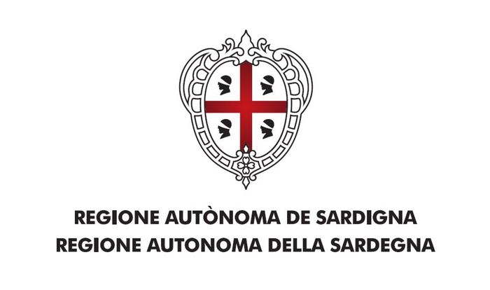 Logo ufficiale della Regione Autonoma della Sardegna con croce rossa e quattro teste di moro.