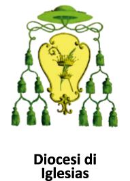 Stemma ecclesiastico con cappello verde e nappine, simbolo di rango clericale.