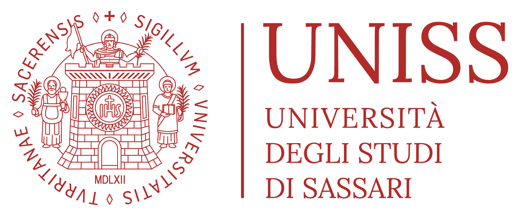 Logo dell'Università degli Studi di Sassari con stemma rosso