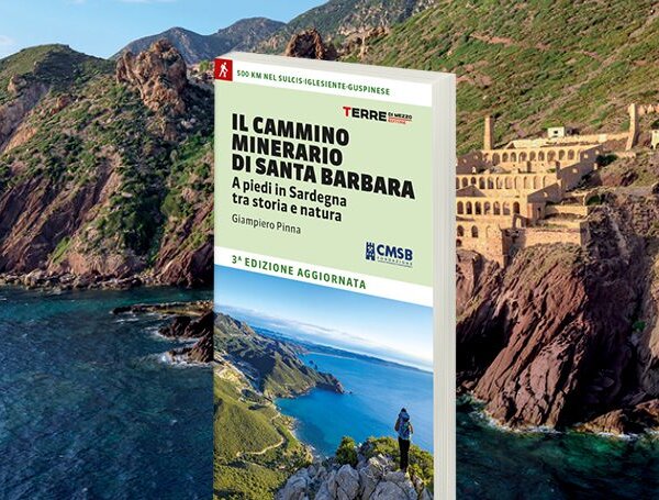 Book cover of The Santa Barbara Mining Trail with coastal landscape and mining ruins.